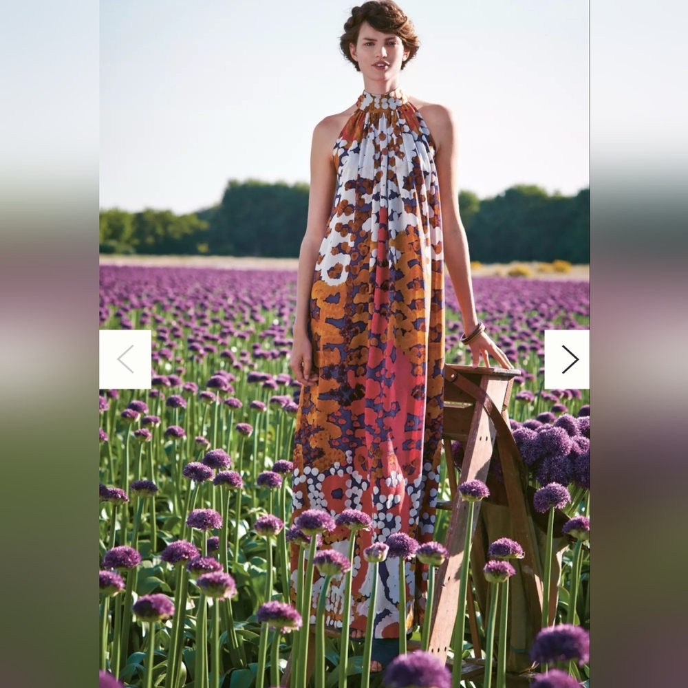 Floral Halter Maxi Dress